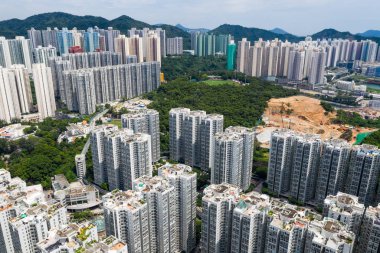 Tin Shui Wai, Hong Kong - 02 Eylül, 2018: hava, Hong Kong şehir