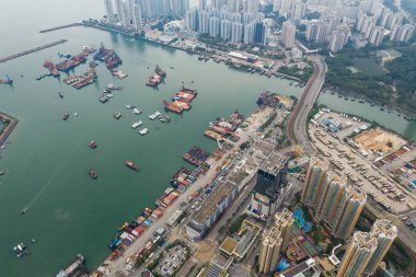 Tuen Mun, Hong Kong 09 Eylül 2018:-Hong Kong şehir