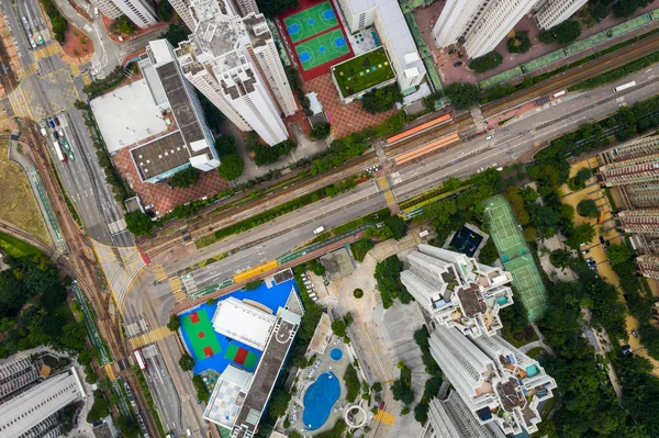 Tin Shui Wai Hong Kong Agosto 2018 Edificio Apartamentos Hong — Foto de Stock