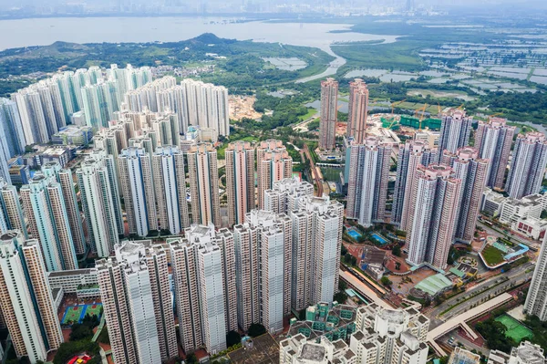 Tin Shui Wai, Hong Kong - 26 Ağustos, 2018: Hong Kong konut