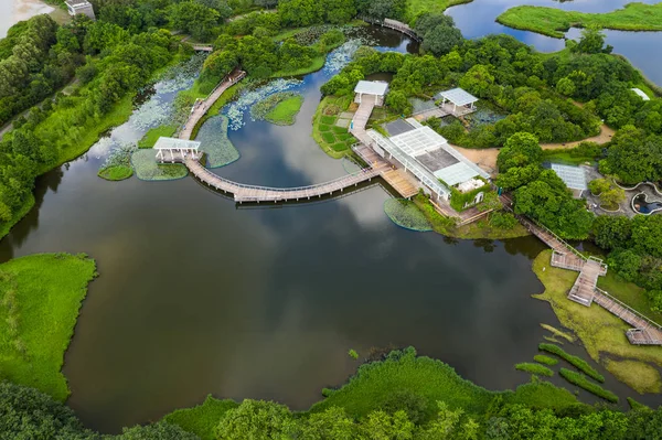 Shui Wai 2018 湿地公園の平面図 — ストック写真