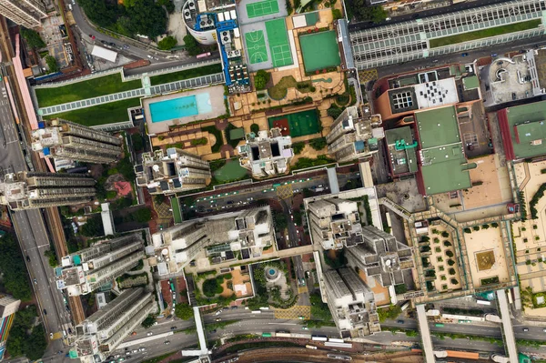 Tuen Mun Hong Kong Eylül 2018 Hong Kong Yukarıdan Bina — Stok fotoğraf
