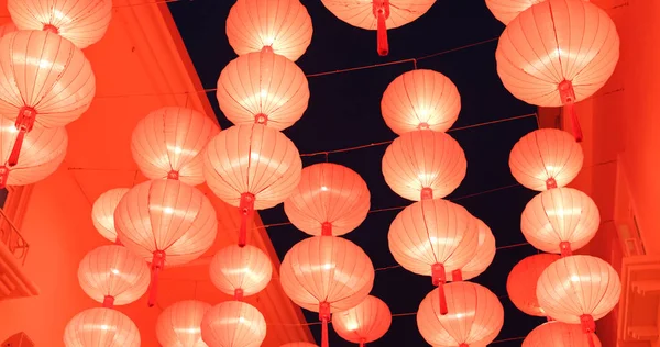 Decoração Lanterna Chinesa Tradicional Para Ano Novo Chinês — Fotografia de Stock
