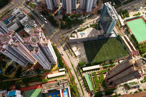 Tin Shui Wai Hong Kong September 2018 Aerial Hong Kong — Stock Photo, Image