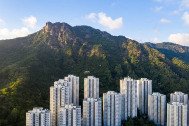 Wong Tai Sin, Hong Kong - 13 Eylül, 2018: aslan rock dağ