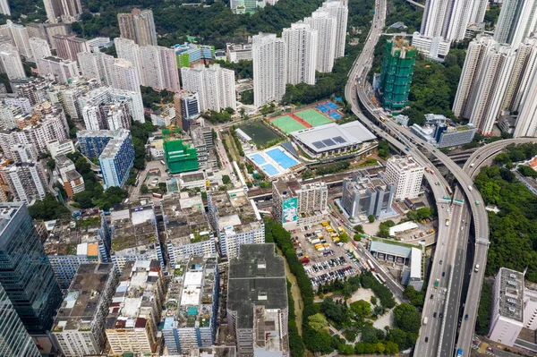 クントン 2018 香港住宅地区 — ストック写真