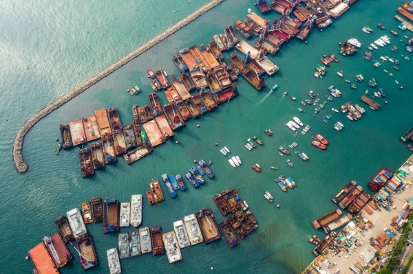 Kowloon West Hong Kong September 2018 Typhoon Shelter — Stock Photo, Image