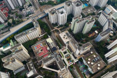 Tuen Mun, Hong Kong 09 Eylül 2018:-Hong Kong şehir