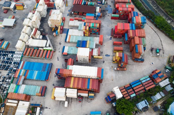 Tin Shui Wai Hong Kong Setembro 2018 Vista Superior Armazenamento — Fotografia de Stock