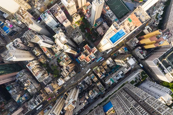 Sheung Wan Гонконг Жовтня 2018 Роки Топ Вигляд Будівлі Гонконгу — стокове фото