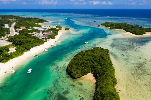 Kabira Bay Ostrově Ishigaki Japonsku — Stock fotografie