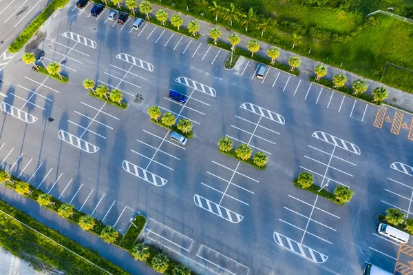 Cima Para Baixo Parque Estacionamento Livre — Fotografia de Stock