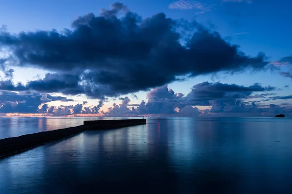 Wschód Pięknym Widokiem Ocean — Zdjęcie stockowe