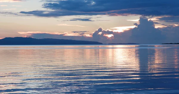 Прекрасний Захід Сонця Моря Острові Ібігакі — стокове фото
