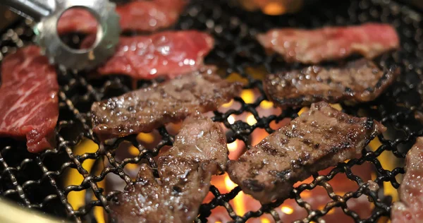 Close Beef Japanese Barbecue Restaurant — Stock Photo, Image