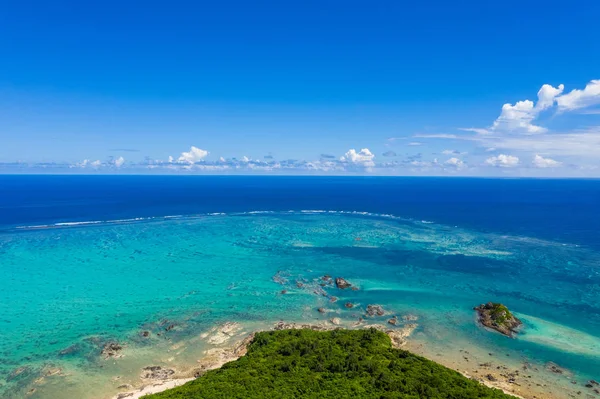 Luftaufnahme Der Tropischen Lagune Der Insel Ishigaki — Stockfoto