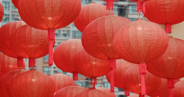 Çin Yeni Yılı Için Geleneksel Kırmızı Fener — Stok fotoğraf
