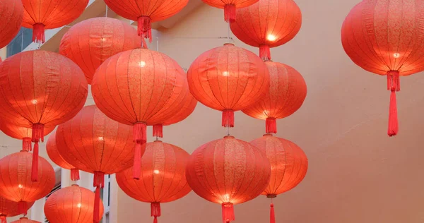 Traditionella Kinesiska Lantern Dekoration För Nyåret Natten — Stockfoto