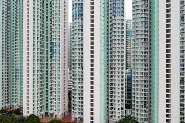 Hong Kong Apartmenthäuser Tagsüber — Stockfoto