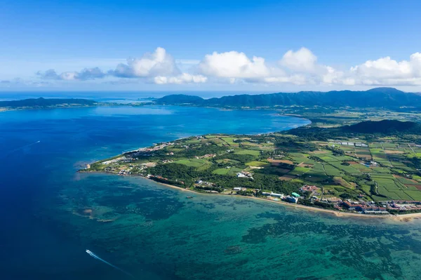 Ясне Блакитне Небо Море Ішігакі Острова Японії — стокове фото