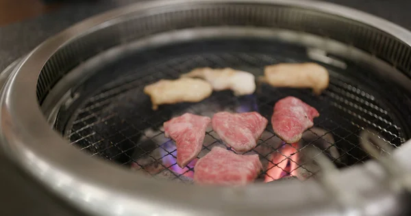 Japán Étterem Grill Marhahús — Stock Fotó