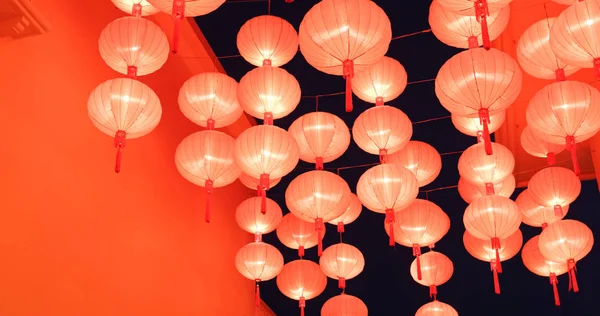 Chinesische Laternendekoration Für Das Chinesische Neujahr Der Nacht — Stockfoto