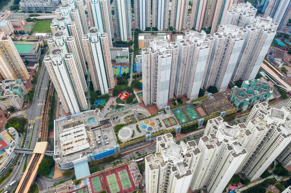 Tin Shui Wai Hong Kong Agosto 2018 Condominio Hong Kong — Foto Stock