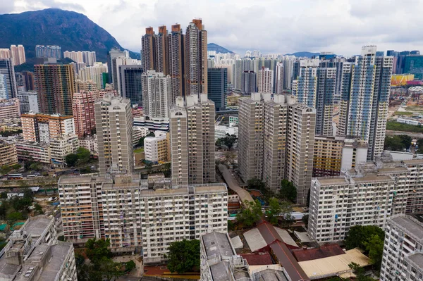 Wong Tai Sin Hong Kong September 2018 Hong Kong Bostadsområde — Stockfoto