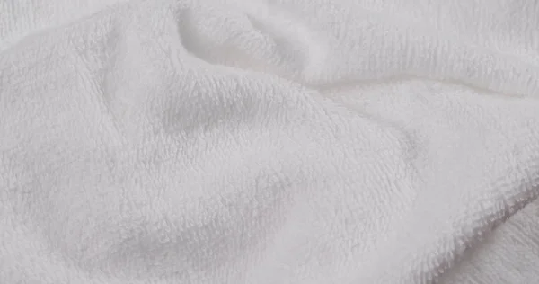 Close White Towel Texture — Stock Photo, Image