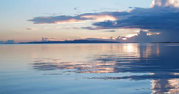 Красивый Вид Океан Закат — стоковое фото