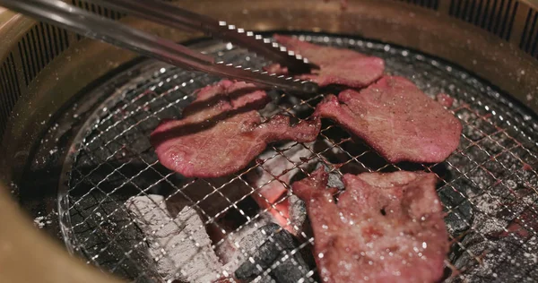 Grill Beef Sul Ristorante Giapponese — Foto Stock