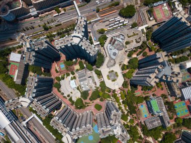 Tin Shui Wai, Hong Kong - 30 Mayıs, 2018: Hong Kong şehir