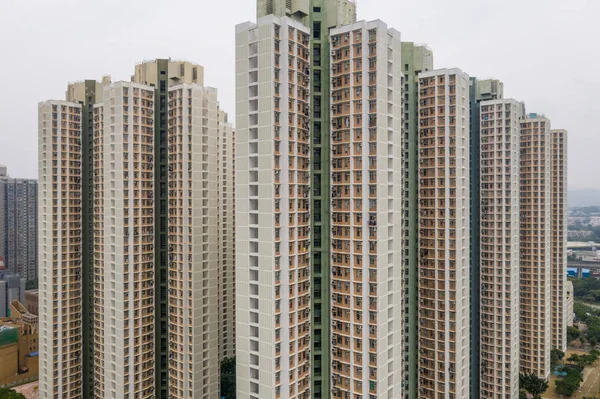 Tin Shui Wai Hong Kong Augusti 2018 Hong Kong Bostadsområde — Stockfoto