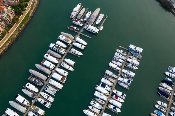 Tuen Mun Hongkong September 2018 Hong Kong Yacht Båt Typhoon — Stockfoto