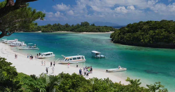 Ishigaki Japonsko Října 2018 Kabira Bay Ostrově Ishigaki Japonsku — Stock fotografie