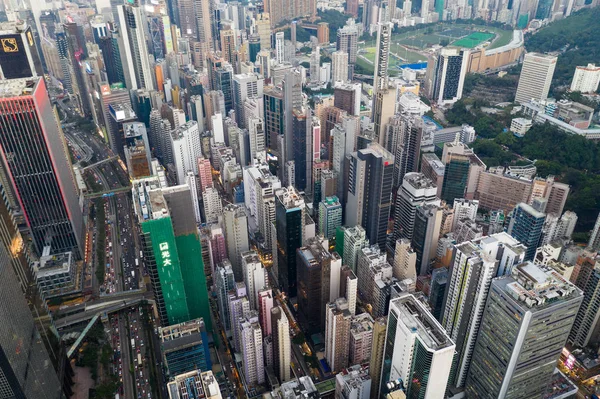 Central Hong Kong Oktober 2018 Hong Kong Office Tower — Stockfoto