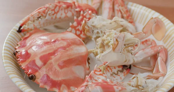 Gros Plan Crabe Congelé Chaozhou Cuit Vapeur — Photo