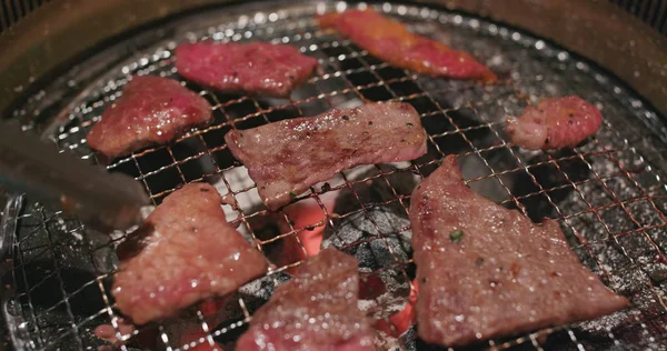 Carne Parrilla Restaurante Japonés — Foto de Stock