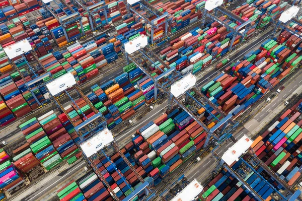 Kwai Tsing Hong Kong Ottobre 2018 Kwai Tsing Container Terminals — Foto Stock