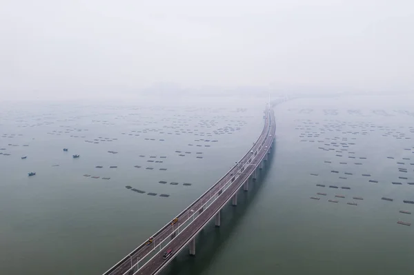 Hong Kong Hong Kong Outubro 2018 Shenzhen Bay Bridge — Fotografia de Stock