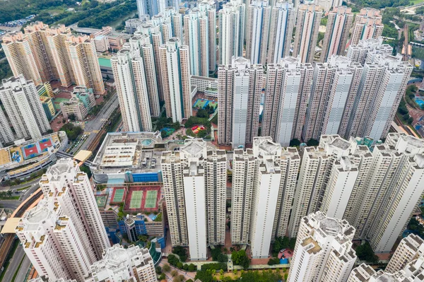 Tin Shui Wai Hong Kong August 2018 Top View Hong — Stock Photo, Image