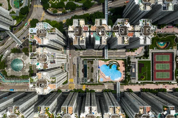 Kwun Tong Hong Kong September 2018 Hong Kong Apartment Building — Stockfoto