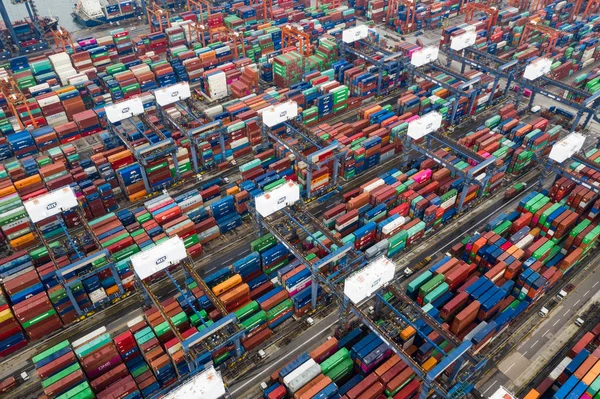 Kwai Tsing Hong Kong October 2018 Kwai Tsing Container Terminals — Stock Photo, Image