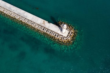 Deniz feneri üstten görünüm