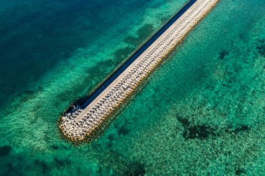 Deniz feneri üstten görünüm