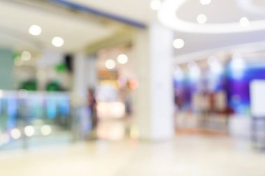 Alışveriş merkezinin bulanık görüntüsü