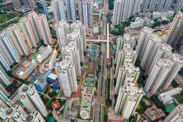 Tin Shui Wai Hong Kong Augusti 2018 Top View Hong — Stockfoto