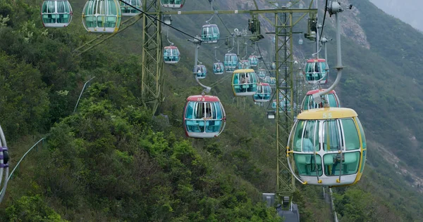 Wong Chuk Hang Hong Kong Outubro 2018 Teleférico Parque Oceânico — Fotografia de Stock