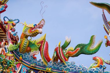 Geleneksel Çince Tapınağı kiremit