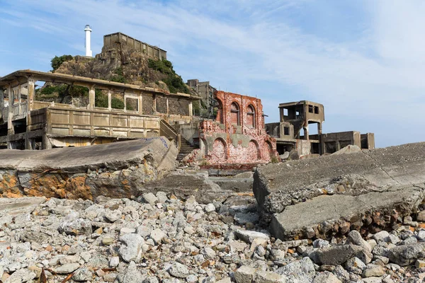 Opuszczonej Wyspie Pancernik Nagasaki — Zdjęcie stockowe